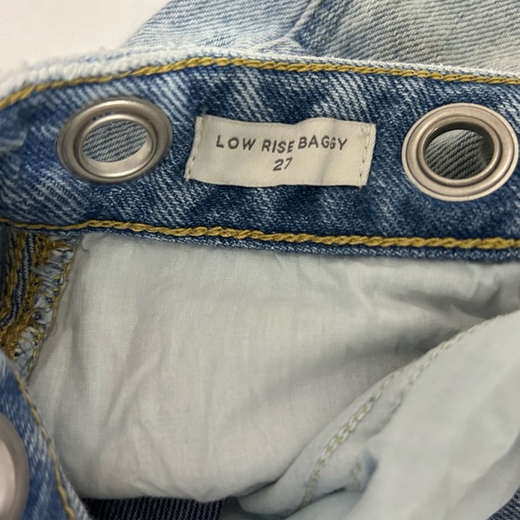 PacSun Light Wash low-rise Baggy Cropped Jeans - Picture 4 of 7